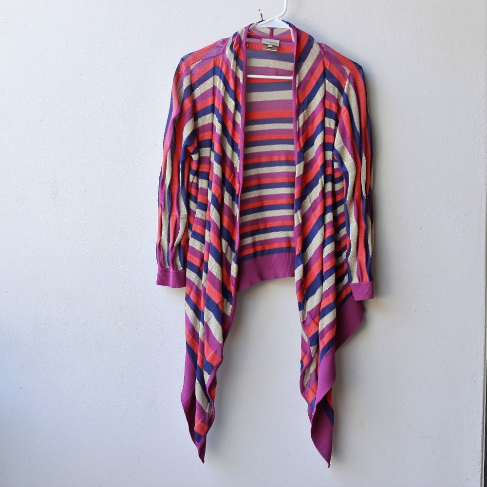 Karen Millen stripped multicolor cardigan sweater